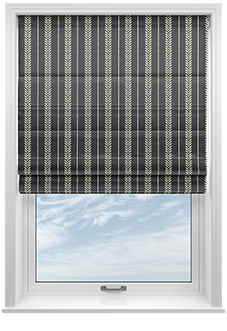 Laurel Stripe, Anthracite - Roman Blind